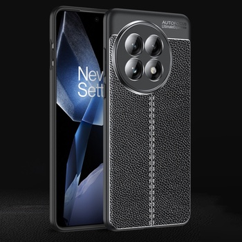 OnePlus 13 5G Max Удароустойчив Litchi Skin Калъф и Протектор
