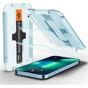 Spigen iPhone 14 Plus SPIGEN EZ FIT протектор за екран стъкло 2бр 2.5D, 9H + рамка, TRANSFER AGL03375 (AGL03375)