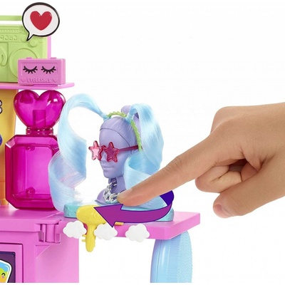 Barbie Extra Šatník s bábikou herný set
