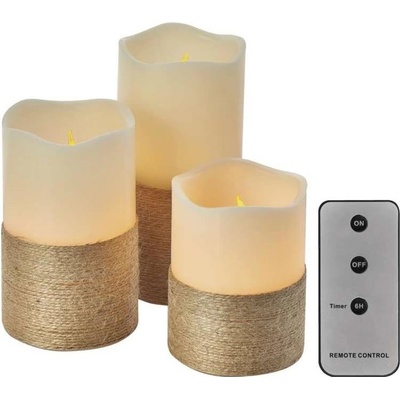 EMOS SADA 3x LED Vánoční dekorace 3xLED 3x3AAA + dálkové ovládání EMS724