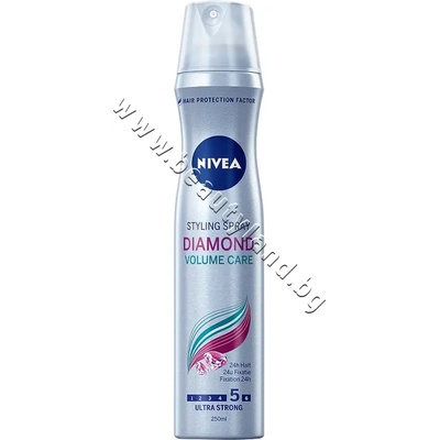 Nivea Лак за коса Nivea Styling Spray Diamond Volume, p/n NI-82196 - Лак за коса за обем и блясък с ултра силна фиксация (NI-82196)