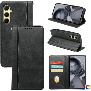 Samsung Galaxy M35 5G Calf Texture Кожен Калъф и Протектор