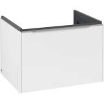 Villeroy & Boch Subway 3.0 - Шкафче за умивалник, 62x43x48 см, 1 чекмедже, Pure White/лъскав алуминий C57500VF (C57500VF)