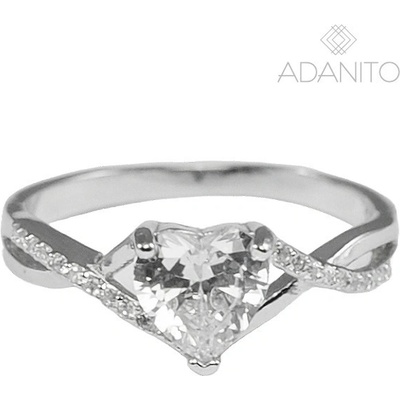 Beneto AGG638 Strieborný prsteň so zirkónmi