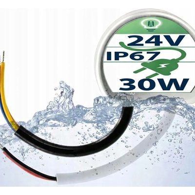 LED napájecí zdroj LED-ONE 30 W 24 V, montáž do krabice, bílý, IP67