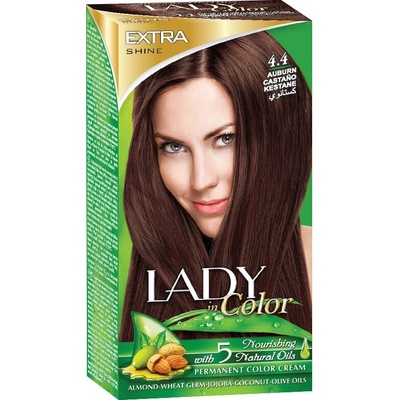 LADY in Color, Farba na vlasy 4.4 Gaštánovo hnedá