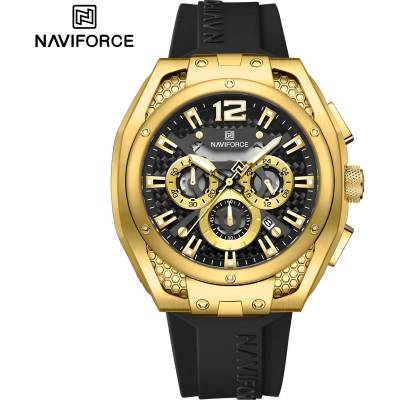 Naviforce Часовници naviforce ma-38612 - Черен / Златен kp38612 (ma-38612)