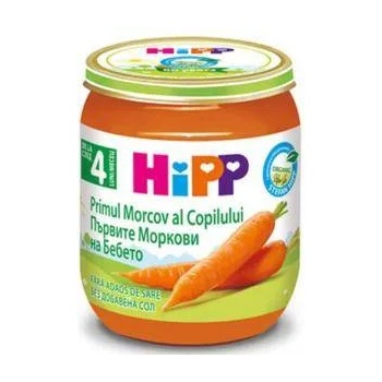 HiPP Био пюре от ранни моркови hipp, 125гр