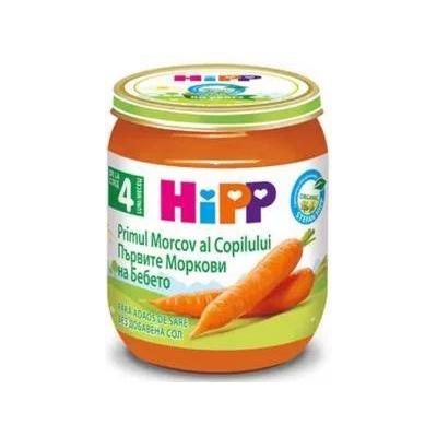 HiPP Био пюре от ранни моркови hipp, 125гр