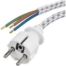 EMOS | S00003 | Flexo šnúra opradená 3× 0,75mm2 k žehličke, 2,4m