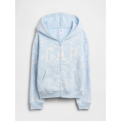 GAP dětská mikina na zip s logem modrá