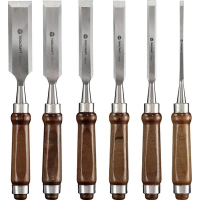 TOOLCRAFT TO-7873785 Dláta na dřevo, sada 6 ks