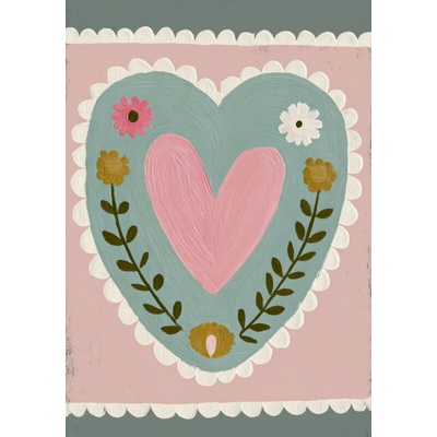Takoy Panel na ušití deky Wellsoft fleece 140x200 Srdce Lady