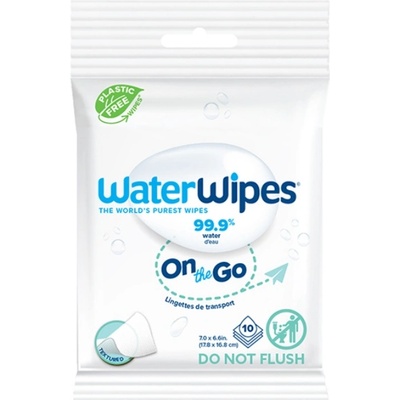 WaterWipes Мокри кърпички Water Wipes - Refresh On The Go, 10 броя (5099514002742)