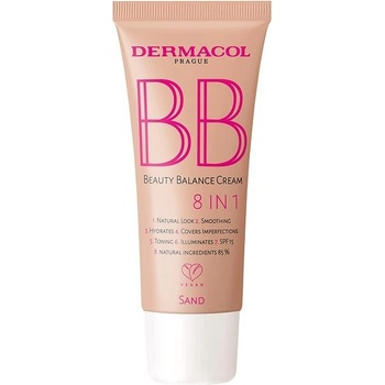 Dermacol BB Beauty Balance Cream 8 IN 1 SPF15 ochranný a skrášľujúci bb krém 4 Sand 30 ml