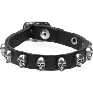 Black & metal гривна Черепи мини - bwz-713