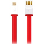 OnePlus Оригинален micro-USB Кабел за Oneplus с Бързо Зареждане 4A 1m, Червен (Bulk) (oneplus/microUSB/Bulk)