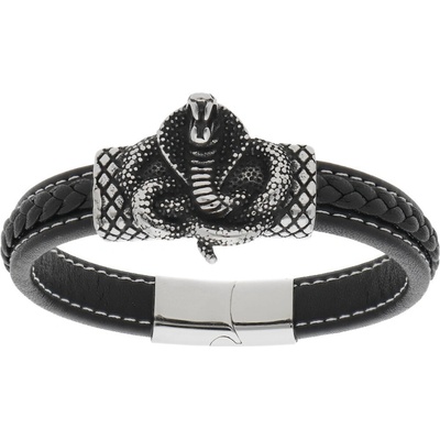 Ewena kožený náramek s hadem KD191