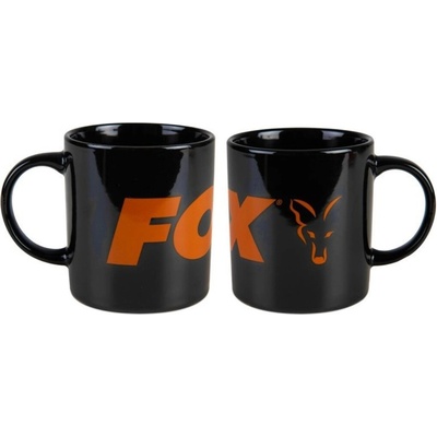 Fox Hrnček Collection Ceramic Mug Black Orange 350 ml