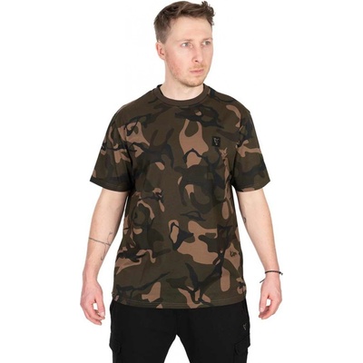 Fox Triko Camo Khaki Chest Print T-Shirt