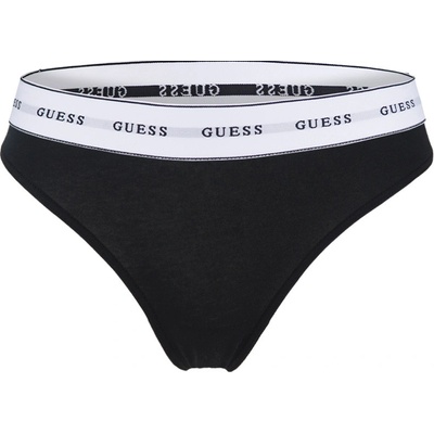 GUESS organic cotton dámske tangá čierne