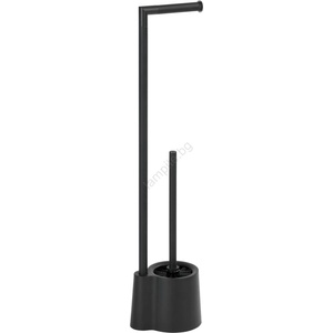 WENKO 23804100 - Четка за WC AVOLA 13x70 см, неръждаема стомана/черна (WE0046)