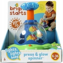 Bright Starts Hračka hudební svítící Press & Glow Spinner