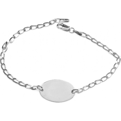 Zlatnictví Zlatíčko zlatý náramek s vlastním textem ZZ11.B10OVAL2820