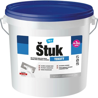 HET Štuk tekutý Balení: 30+3 kg