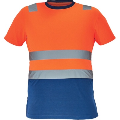 Cerva Monzon Pánské HI-VIS tričko oranžová/navy XS