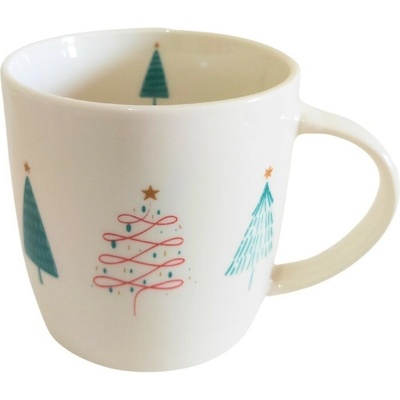 Home Elements Porcelánový hrnček s vianočným dizajnom Les v darčekovom balení 300 ml