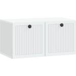 vidaXL Стенно монтиран ТВ шкаф 59, 5 x 31 x 30 cm Бяло (898025)