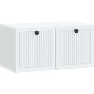 vidaXL Стенно монтиран ТВ шкаф 59, 5 x 31 x 30 cm Бяло (898025)