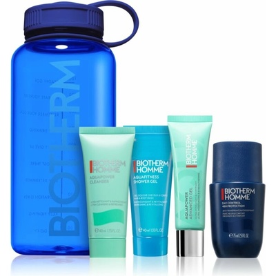 Biotherm Homme Aquapower Advanced Gel hydratační gel pro normální až smíšenou pleť 30 ml + Cleanser 40 ml + Shower Gel 40 ml