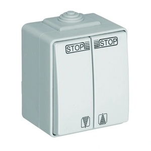 Efapel Двоен ключ за щори ip65, ik07; 16a - 250v ~ ccz - сив (48290 ccz)