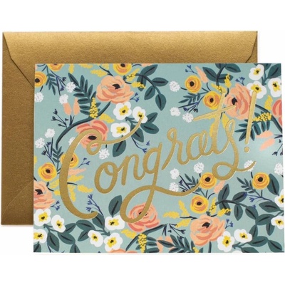 Rifle Paper Co. Prianie s obálkou Congrats!