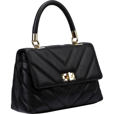 Luka kožená kabelka KZ51062 čierna