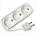 MicroConnect 3-way power strip no-earth, 1, 5 white 1, 5 meter cord