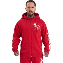Amstaff mikina na zips s kapucňou Logo 2.0 Zip red/white