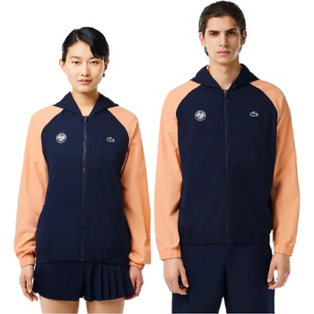 Image 1 of Lacoste Men's Water-Resistant Rain Anorak - Navy Blue/Cina