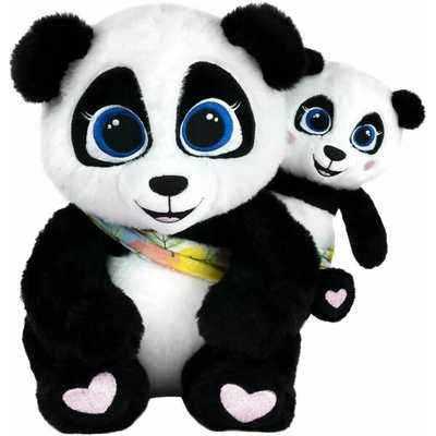 TM toys Interaktív plyš Panda mama a BaoBao