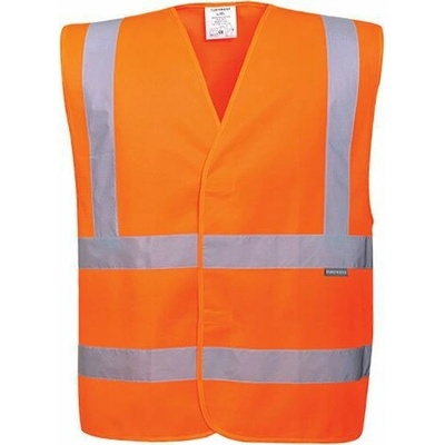 PortWest Two Band Brace Reflexní vesta Hi-Vis oranžová