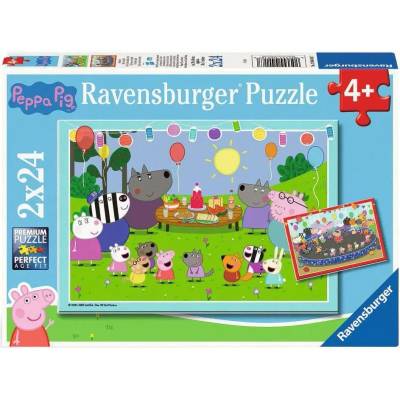 Ravensburger - Puzzle 2x24 Peppa Pig at a party - 1 - 39 piese