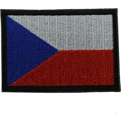 Textilní nášivka Vlajka ČR 50x35 mm - barevná, A.C.M.