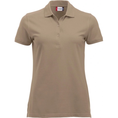 CLIQUE Polokošile Classic Marion S S těžká bavlna krátký rukáv dámská COT678246asz00 caffe latte