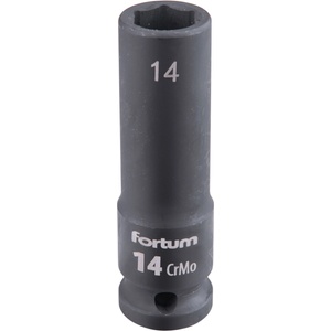 Fortum машинна (ударна) муфа 1/2", 14 mm, L 78 mm, почернена, FORTUM