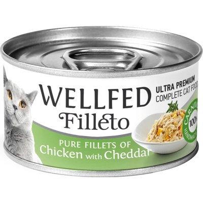 PETINTEREST Wellfed Filleto Chicken & Cheddar консерва за котки филета от пиле и чедър 70gr