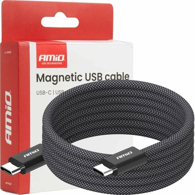AMIO-04840 Magnetický USB USB-C to USB-C 60W 100cm