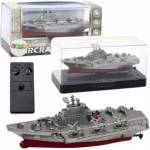 LEAN Toys Military Ship Remote Controlled Boat RC Silver 15cm