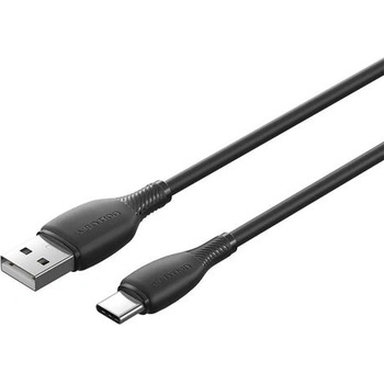 Vention Кабел USB 2.0 A Male to C Male 3A 0.25M Black - CTWBC (CTWBC)